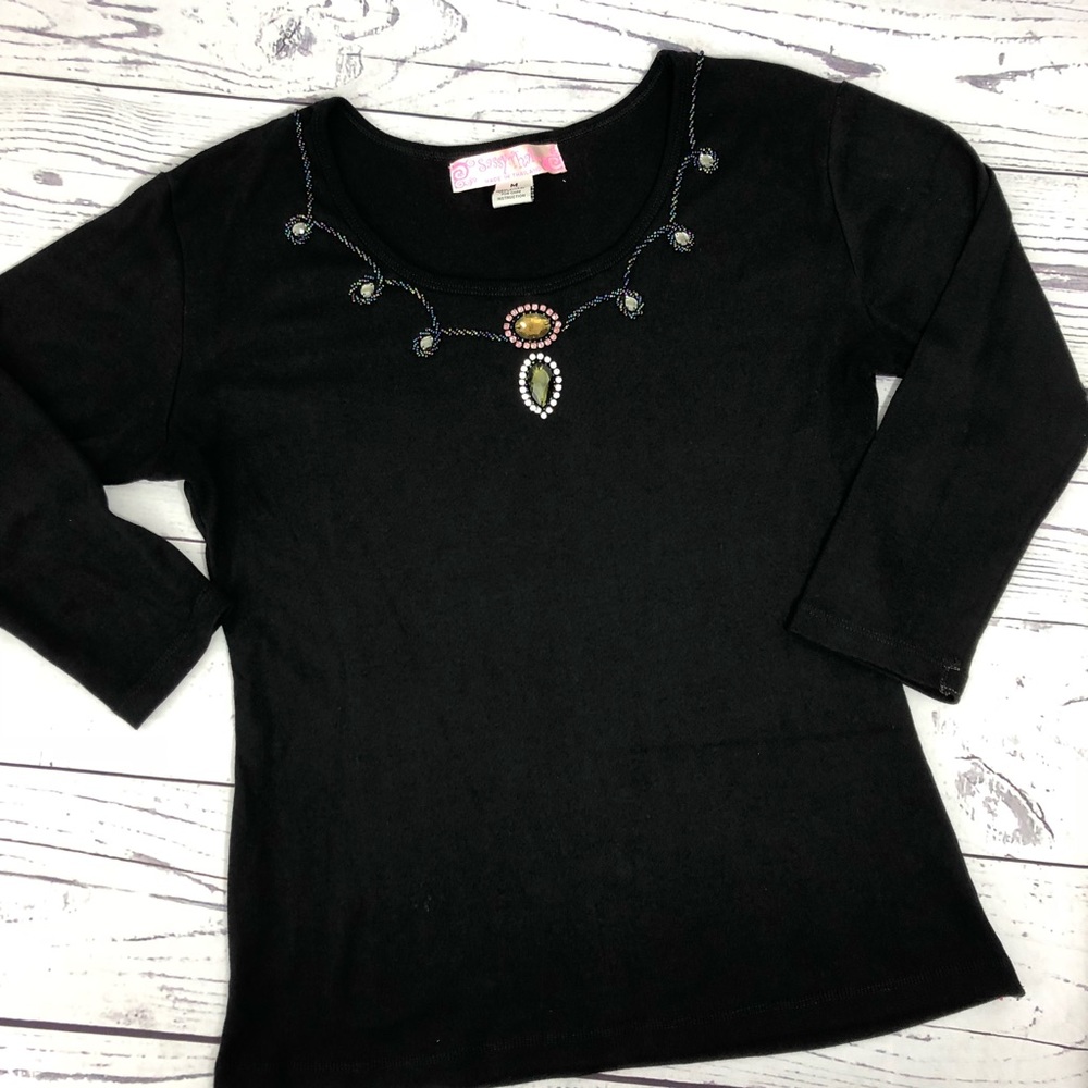 Sassy Thai hand-beaded top size Medium